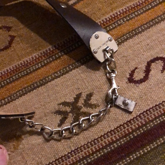 Chic M KORS Leather/Chain Studded belt - Picture 4 of 5